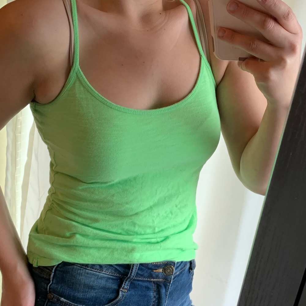 ❤️GARAGE Neon Green Tank Top Size Small